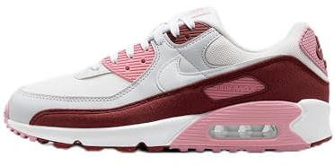NIKE HM9451-600 AIR MAX 90 SE Women Dark Team RED/White-Platinum Tint UK 6.5