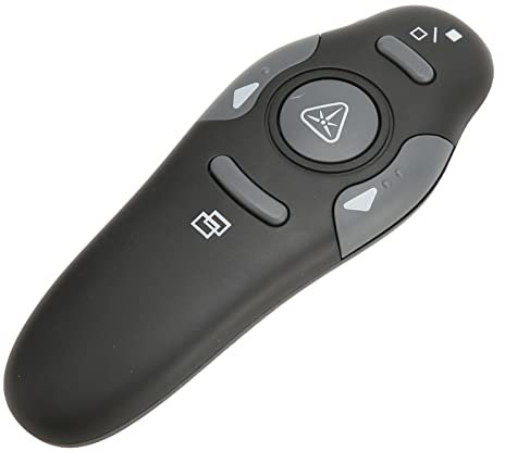 lvifloae Presentation Clicker 15m Remote Control Distance Ergonomic Portable 2.4GHz Remote Clicker for School Office Presenter Remote Control Slide Player for PC Laptop Mac