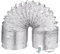 Tuyau D'evacuation D'air Flexible, Tuyau Climatiseur Mobile, Gaine Alu Flexible, Gaine Alu Semi-Rigide en Aluminium Double Couche avec Fil D'acier, pour Hotte Aspirante, Ventilateur Tubulair(5m,120mm)