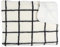 AltoBuy Plaid Sherpa 130x160cm Blanc à Carreaux Noirs