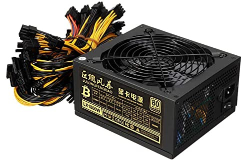 KGFCE 1800 W Mining-Netzteil Miner-Grafikkarte für Bergbau, 180 ~ 240 V, 80+, Platin-zertifiziert, ATX-Netzteil, 20 + 4-polig