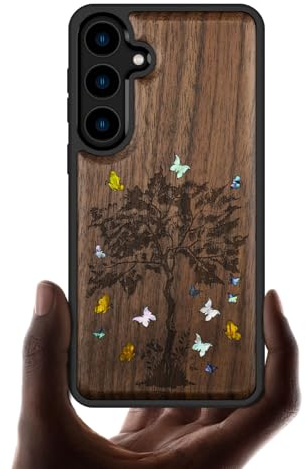 Carveit Hülle für Samsung S24（Nussbaum-Der Zentangle-Setzling）