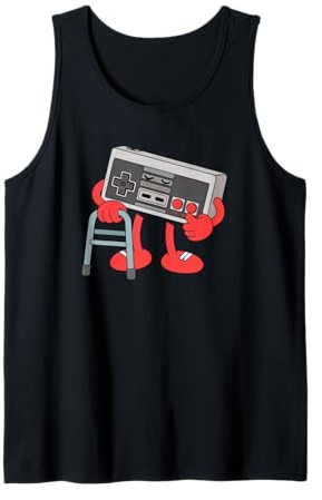 Lustiger Alter Gamer Gaming Retro 80s 90er Jahre Videospiel Tank Top