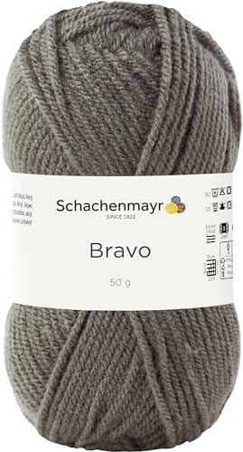Schachenmayr Bravo 9801211-08347 Loden Hand Knitting Yarn, Crochet Yarn