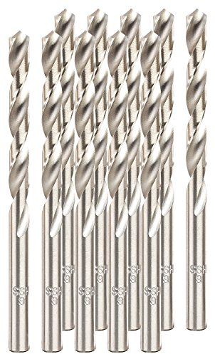 AGT Spiralbohrersätze: HSS-Bohrer-Set für Metall, Titan-beschichtet, 6,0 mm, 10 Stück (Akku)