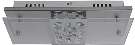 Näve Leuchten Deckenleuchte Led Deckenleuchte chrom, teilsatiniert