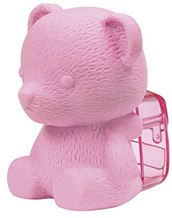 Westcott E-66063 00 Bear Gomme 3D avec taille-crayon à un trou Rose