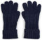 styleBREAKER Damen Handschuhe mit Zopfmuster und doppeltem Bund, warme Strickhandschuhe, Fingerhandschuhe 09010009, Farbe:Dunkelblau