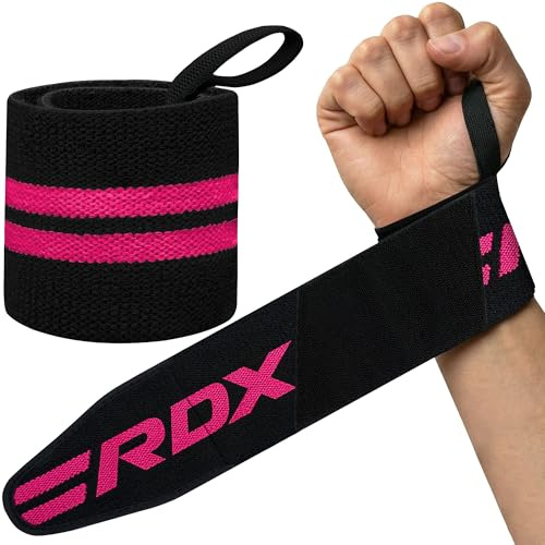 RDX Handgelenk Bandagen Fitness Kraftsport, Genehmigt IPL USPA, 45cm Gym Bandage Wrist Wraps Straps, Handgelenkstütze Handgelenksbandagen Krafttraining Weightlifting Zubehör Herren Damen Zughilfen