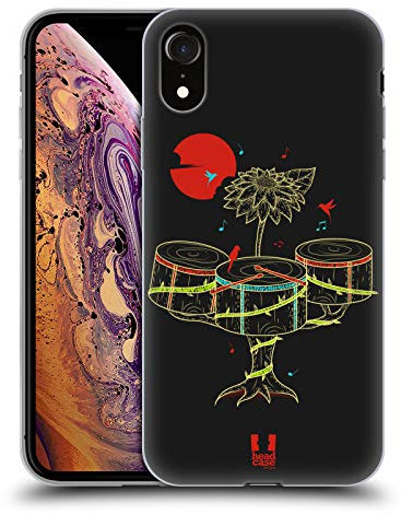 Head Case Designs Batteria Musica nelle Natura Custodia in Gel [Protezione di Grado Militare] Compatibile con Apple iPhone XR