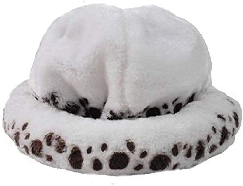 Traflaw Herren One Piece Trafalgar Law Cap M 56-57 cm Bianco Cartoon Retro Sommer Alltag Hut Cap