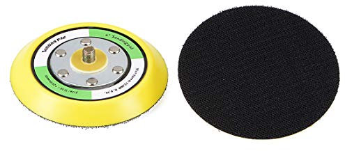 sourcing map 4 Hook and Loop Backing Pad Sanding Polishing Backer Plate with M8x10mm Thread for Random Orbit Sanding Polisher Buffer 2 Pcs