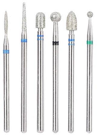 Fresas Torno Para Uñas Torno Para Uñas Profesional Broca Unhas Torno Para Uñas Broca De Uñas De Acero Inoxidable Accesorios De Broca De Uñas Manicura Lima De Uñas Brocas Nail Art Tools(# 8)