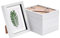 Nicola Spring 3D-Box Fotorahmen - 5 X 7 mit 4 X 6 Montierung - Weiß/Weiß - 5 Packung Von 5