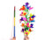 SUMAG Magietricks 1 Stück verschwindender Gehstock mit verschwundenen Regenbogen-Metallrohren zu Blumen (21 Blumen) Magic Tricks Professional Magier Bühne Gimmick Lustig
