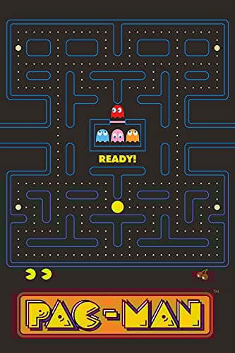 Pac Man Fleece Blanket Bed Throw | Pacman Maze Design | Super Soft Blanket | Perfect for Any Bedroom, 100 x 150cm
