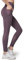 Yvette Damen Sport Leggings mit Mesh Tasche, high Waist Sporthose Streetwear Sportleggings, Lila, L