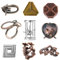 RoseFlower 9 PCS Metal Brain Teaser Puzzles, Adult Intelligence Buckle Difficulty Mind Games Puzzle Lock Unlock Party Desk Toys Logic Puzzles, 3D Puzzles Puzzle Game for Kids & Adults - (Classic D)