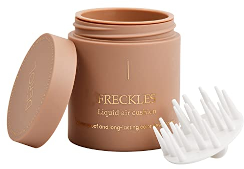 Vesaneae Lang anhaltende Fake Sommersprossen Luftkissen Stempel,Wasserdicht Sommersprossen Marker Make-up,Natürlicher lebensechter gefälschter Sommersprossen-Make-up-Werkzeug,Freckle Pen