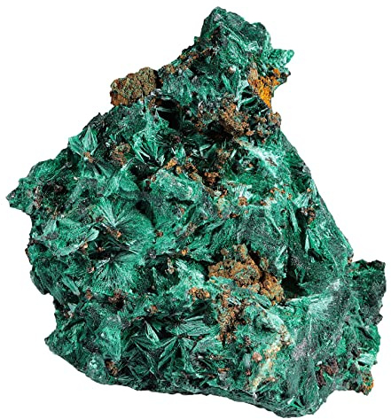 mookaitedecor Spécimen de grappe de Cristal de Malachite Naturelle pour la décoration de la Maison, Géode de Cristal en Pierre Brute décorative pour mineraux Collection Druse, 401-500g