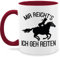 Tasse Tassen 325ml - Pferde - Mir reichts ich geh reiten - 325 ml - Bordeauxrot - pferdetassen sprüche pferd horse kaffeetasse geschenke pferdeliebhaber reit reiterin pferdetasse reiter ich.