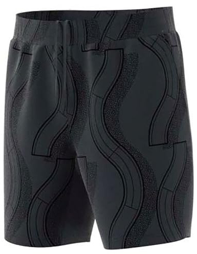 Adidas Herren Club Tennis Graphic Shorts, Carbon/Black, XL