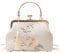 YeBon Sac de soirée rétro en jacquard brodé de style chinois avec chaîne pour femme, Serrure Longévité Bleue