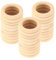 TOOINKCV 30 Stk Holzringe zum Basteln, Natürliche Holz Ringe, Unbehandelter Holz Makramee Ringe,für DIY Schmuck Makramee Armband Anhänger Schmuckherstellung Dekoration Ringe - (Ø 60mm)