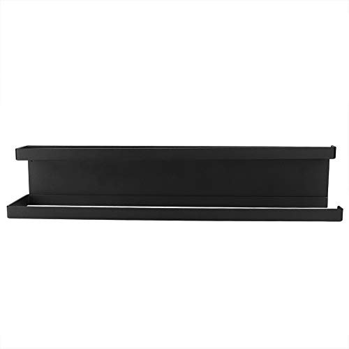 Porta Asciugamani Magnetico, Portasciugamani a Parete Salvaspazio, Doppio Portasciugamani da Bagno Senza Perforazione Per Cucina Bagno(Nero)