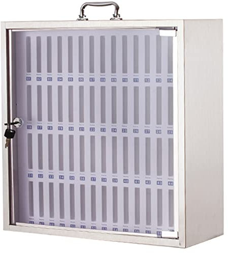 Coffre-fort de téléphone portable d'école Coffre-fort mural Cabinet Pocket Locker Box Kitchen Furniture Locks for Classroom Office, 60slots