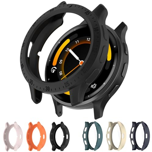 AWADUO Kompatibel mit Garmin Venu 3 TPU Schutzhülle, Smartwatch Schutzhülle Shell Weiche und langlebige Uhrenzubehör (schwarz)