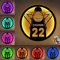 ASD Jewerly Personalisiertes Basketballspieler Metallschild mit LED Licht, individueller Name und Nummer, Basketball Neonschild, Weihnachten, Geburtstag, Basketball Kindergeschenk