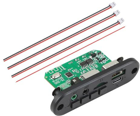 Folpus MP3 Decoding Board MP3 Player Audio Module 3.5mm 7.4V Build in Speaker 2x3W Durable Amplifier Premium Audio Decoding Module