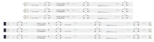 HAJMGUMC Striscia Di Retroilluminazione A LED Adatta For LG 43LF510V 43LF5100 43LH5100 43LH5700 43LH570A 43LH520V 43LH590 43LJ515V 43LH510V 43LH570V 43LH590V