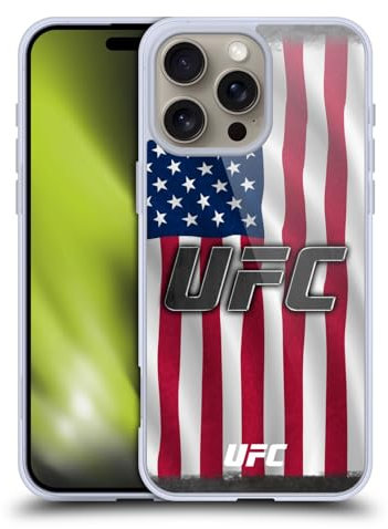 Head Case Designs Offizielle UFC US Flagge Logo Gelhülle [Militärischer Schutzgrad] Kompatibel Mit Apple iPhone 16 Pro Max Und Kompatibel Mit MagSafe