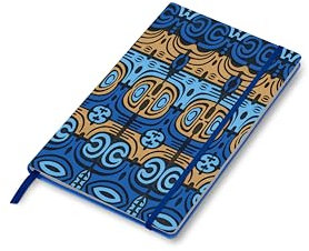 PdiPigna, Taccuino Notebook Reverberation 60s, 13x21 cm, 144 Pagine, con Segnalibro Colorato, carta Riciclata, 80 g/m² FSC,interno PU, puntinato