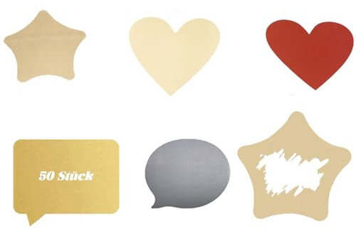 50 Stück Rubbelaufkleber, Scratch Off Glitter Scratch,Rubbelaufkleber Rubbeletiketten zum Aufkleben,Etiketten Rubbelkarten Rubbelsticker,Hochzeit Überraschung Rubbel,5 Form Etiketten