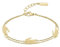 Lacoste Bracelet Chaîne Double pour Femme Collection CROCODILE en Or Jaune avec des Charms en forme de Crocodile - 2040470