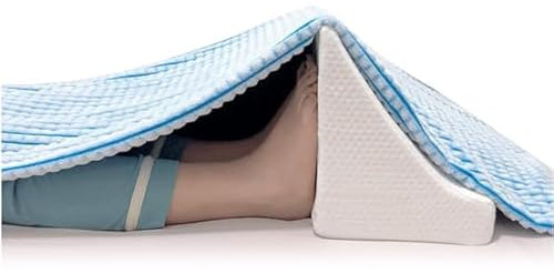 Blanket Lifters for Foot of Bed Sheet Lifter for Feet Blanket Support Holder Foot Tent Cradle Block Pillow Ankle Leg Knee Toes Pain and Arthritis Surgery Recovery Feet Rest Elevation Wedge (White)