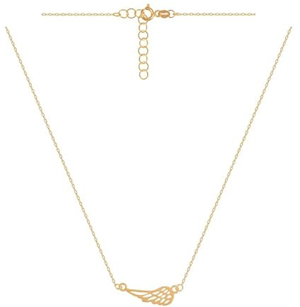 Rodium - Goldkette für Damen aus 585er Echtgold - 42–45 cm - verstellbar mit Hummerverschluss