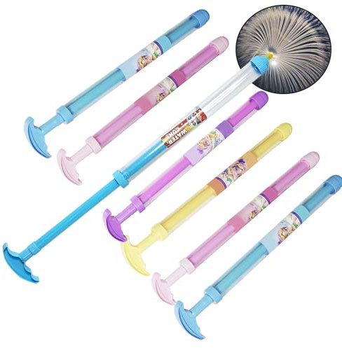 6-teiliges Wasserpistole Spielzeug ，Wasserpistolen für Kinder - 2025 Feuerwerkssprühwasser-Design, Geeignet Sommerszenen für Jungen und Mädchen Spiel Garten Swimmingpool Outdoor