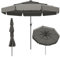 RELAX4LIFE Ombrellone da Giardino con Luci LED 3x3M, Ombrellone da Esterno con Inclinazione Regolabile, Pannello Solare, Ombrellone Parasole Ideale per Spiaggia, Parco, Cortile (Grigio)
