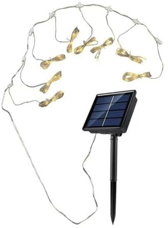 Solar String Lights Outdoor Garden Umbrella Lights 8 Modes Solar Powered Copper Wire 104 LED Lights Decorating Garden, Yard, Tree, Christmas, Patio, Gate