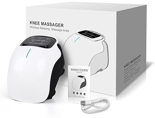 Medovia KnieRelax Pro Kabelloser Knie-Massagegerät mit Infrarotwärme, rotem Licht und Vibrationsfunktion für Gelenkschmerzlinderung und Muskelentspannung