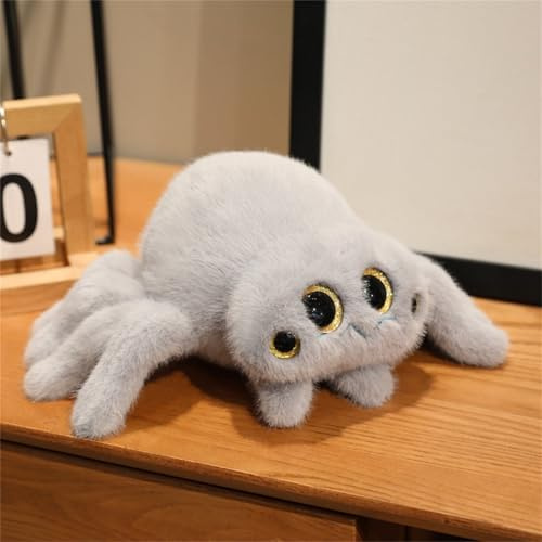 Uixxducc Lebensechte Spinne Plüschtier Puppe, Stofftier Niedlicher Spinnen, Kuscheltiere Simulation Spinne, Kuscheltier Geschenk Spinnenpuppe Für Kinder Geschenk (Puppe,E)