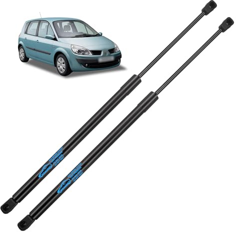 2X Verin de Coffre Voiture pour Scenic 2 / Grand Scenic 2 (2003-2009) | Voiture Vérin Coffre Verin Hydraulique de Coffre Verin a Gaz pour #8200119500, 8200616559, 8200174571, 8200377199