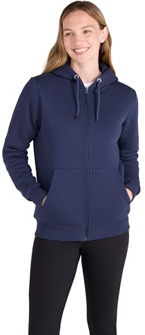 Mountain Warehouse Dalton Womens Sherpa Lined Hoodie - Warm & Cosy, Full Zip Sweartshirt with Front Pockets & Drawcord - For Spring Summer, Outdoors & Walking