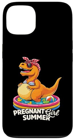 Annonce de Grossesse Dinosaure drôle d'été pour Fille Enceinte Coque pour iPhone 13