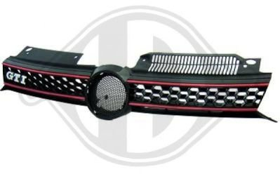 DIEDERICHS 2215840 KÜHLERGRILL KÜHLERGITTER Grill Gitter Rot & schwarz