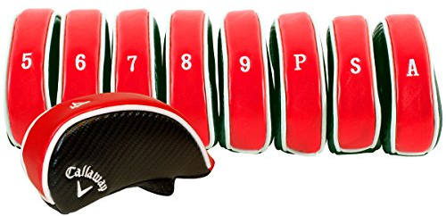 Callaway Deluxe Eisenabdeckungen (9 Stück) – Rot, S